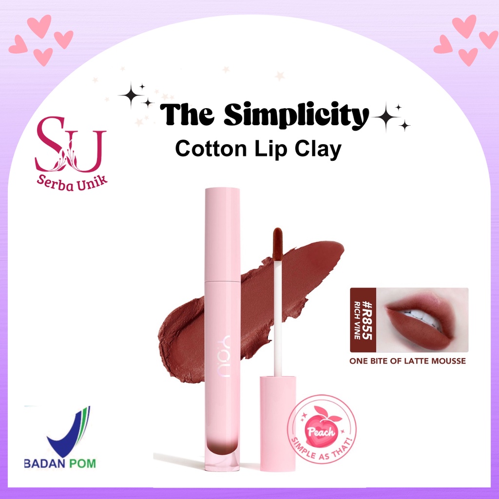 You The Simplicity Cotton Lip Clay