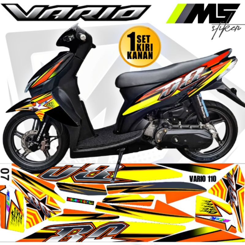Decal Sticker Striping Variasi Vario 110 Old 2006-2013 /Vario 110 Lama /Vario 110 Karbu /Vario 110 C