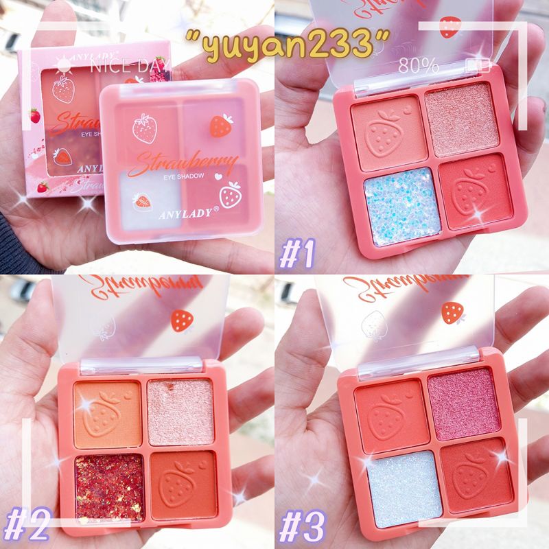 PROMO!!!EYESHADOW AVOCADO/STRAWBERRY ANYLADY 880A/880B