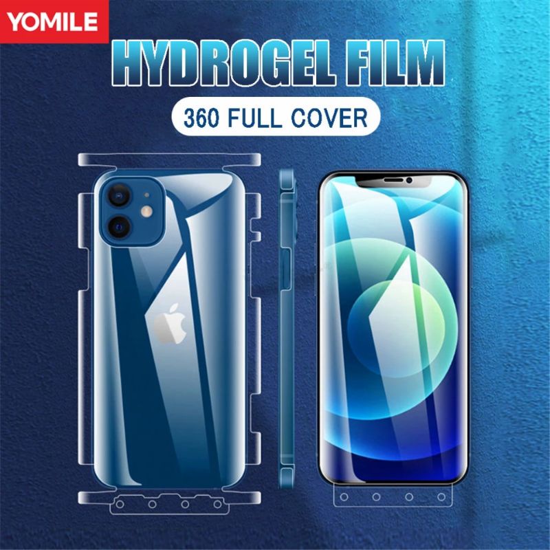 USAMS - HYDROGEL ANTI BREAK FULL COVER IPHONE 11 12 PRO MAX 12 MINI FULL SCREEN PROTECTOR ORIGINAL