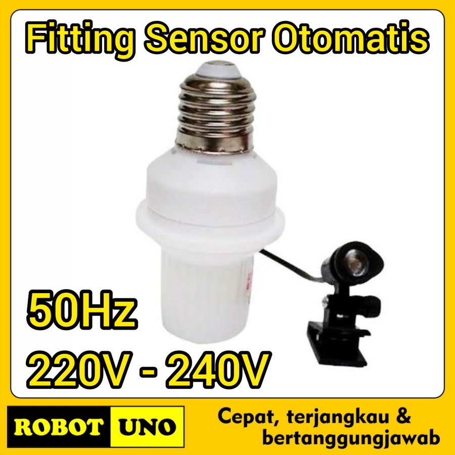 Fitting Lampu Otomatis Sensor Cahaya Otomatis