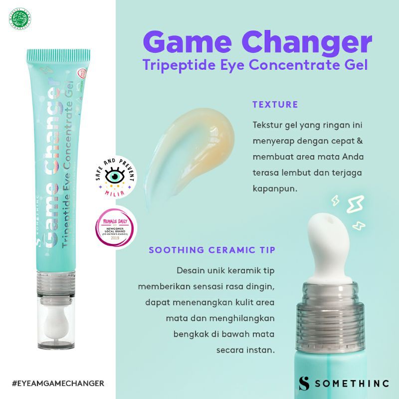 SOMETHINC Game Changer Tripeptide Eye Concentrate Gel 20ml