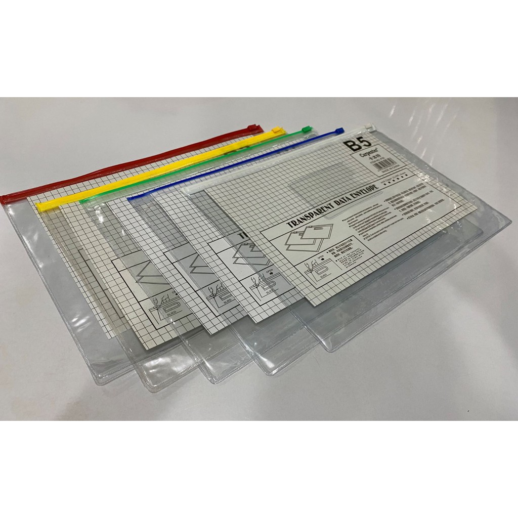 

Map Zipper B5 Transparent Carpenter