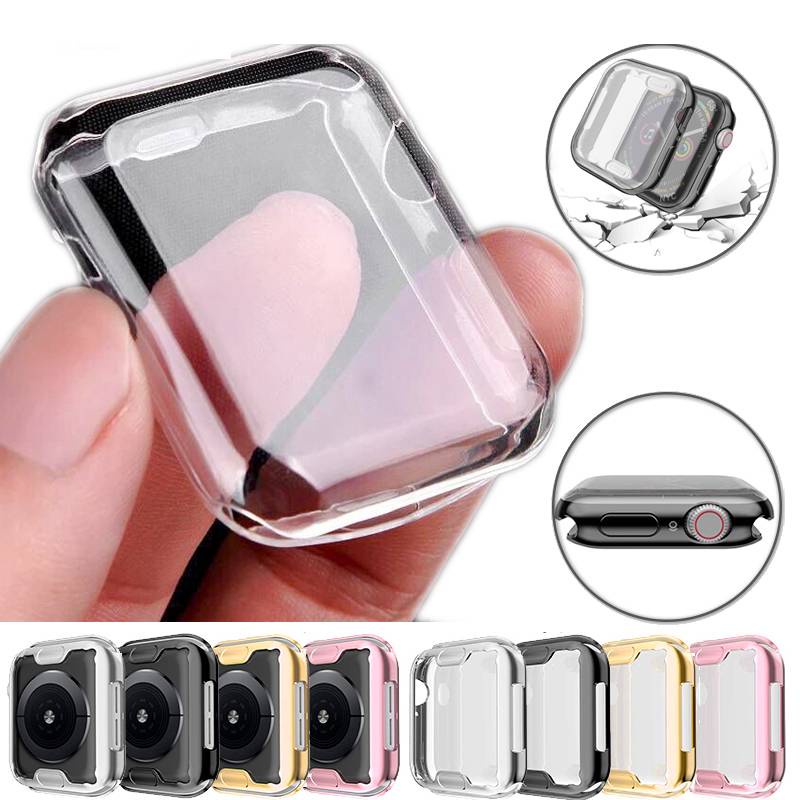 Case Pelindung Layar 360 Derajat Bahan Tpu Untuk Apple Watch 6 Se 5 4 3 2 1 42mm 38mm 4 3 44mm 40mm