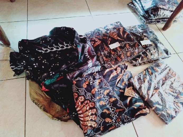 Ms Gamis Batik Sriwedari Maxi Modern Jumbo Bumil Busui Katun Sogan All Size