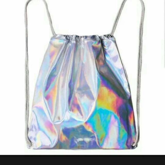 Rully68shop Tas sringbag hologram free masker tas serut wanita