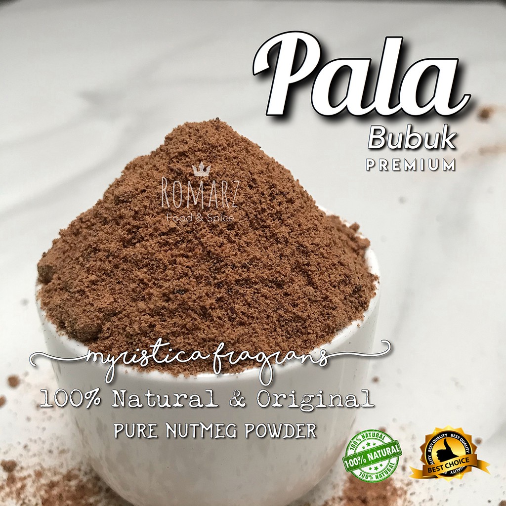 

PALA BUBUK MURNI ASLI PREMIUM 500gr | PURE NUTMEG POWDER 500gr