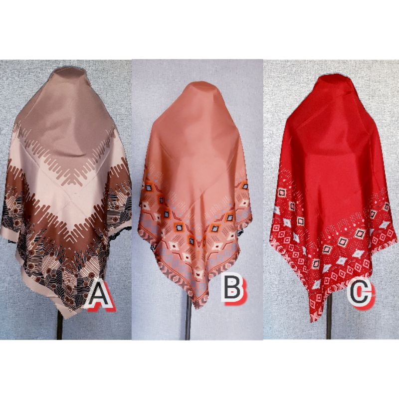 JILBAB SEGIEMPAT MOTIF VOAL MIRACLE SYARI UMAMA