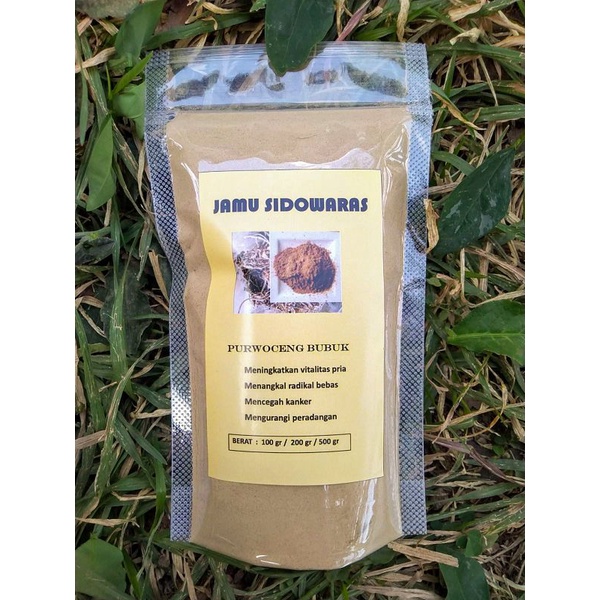 

Purwoceng Bubuk murni tanpa gula 100gr/200gr/500gr