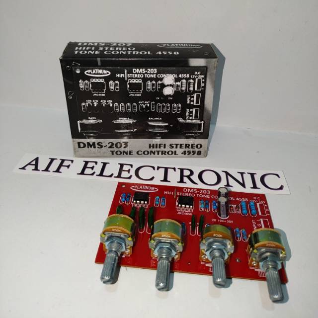 Kit  Tone Control 4558 Stereo DMS-203