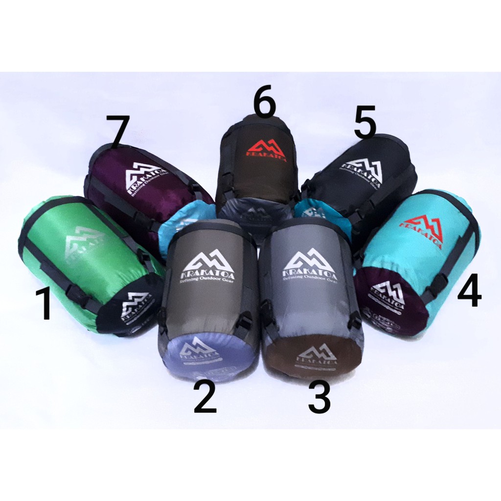 【Warna Dipilih】Sleeping Bag Polar &amp; Hammock` Dacron 4 Oz | WATERPROOF | Bulu | Bantal` SleepingBag