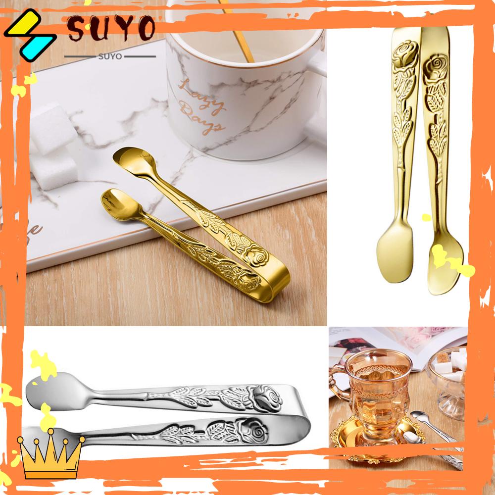 Suyou Klip Penjepit Gula / Es Batu / Kopi / Makanan Bahan Stainless Steel Gaya Vintage Untuk Dapur