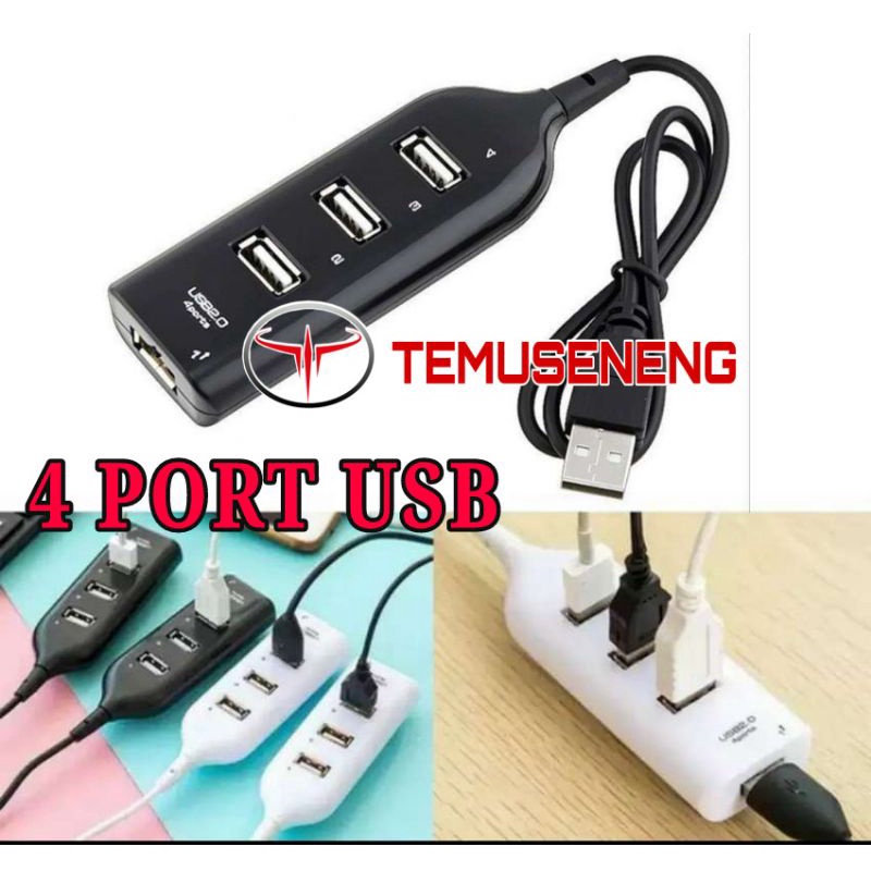 Usb Hub 4In1 4 Port 4Port Colokan Flashdisk Mouse Laptop Komputer Kabel Usb 4 Port Lubang