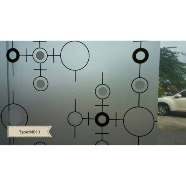 

M011,sticker kaca motif