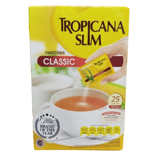 

Tropicana Slim Sweteener Clasic 25 Sachet 62,5 gr
