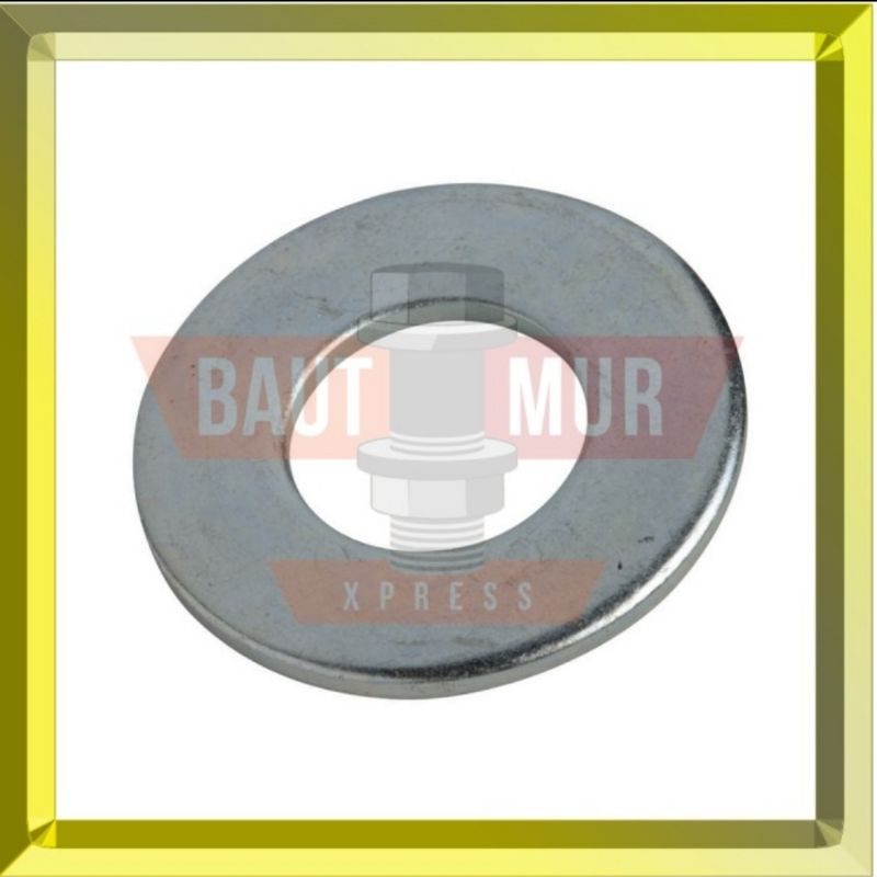 Ring Plat M16 Putih Tebal (10 Pcs)
