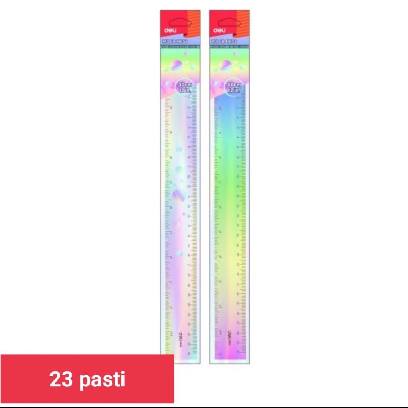 

Deli penggaris 30 cm 12 inch tidak mudah patah dan tahan lama EH654