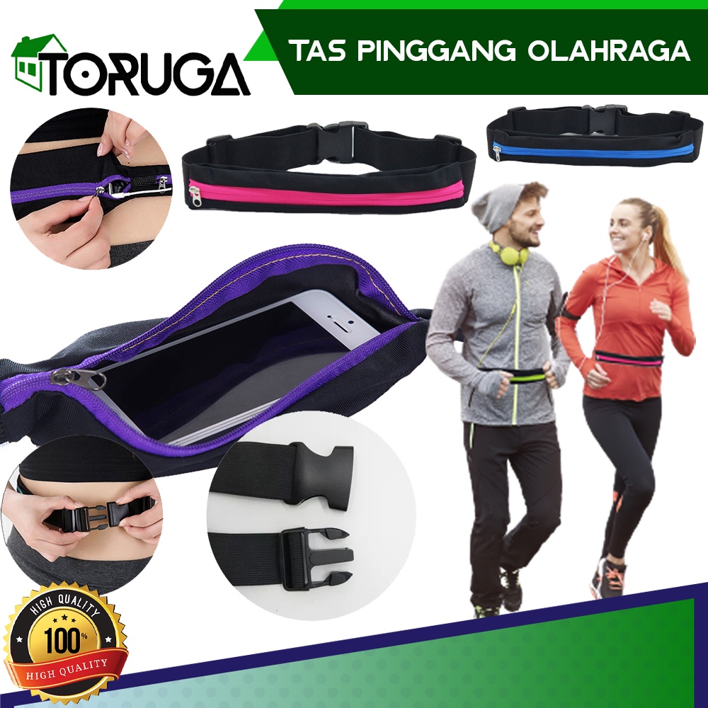 Tas Lari Sabuk Ikat Pinggang Olahraga Sepada Pocket Belt Run Sport