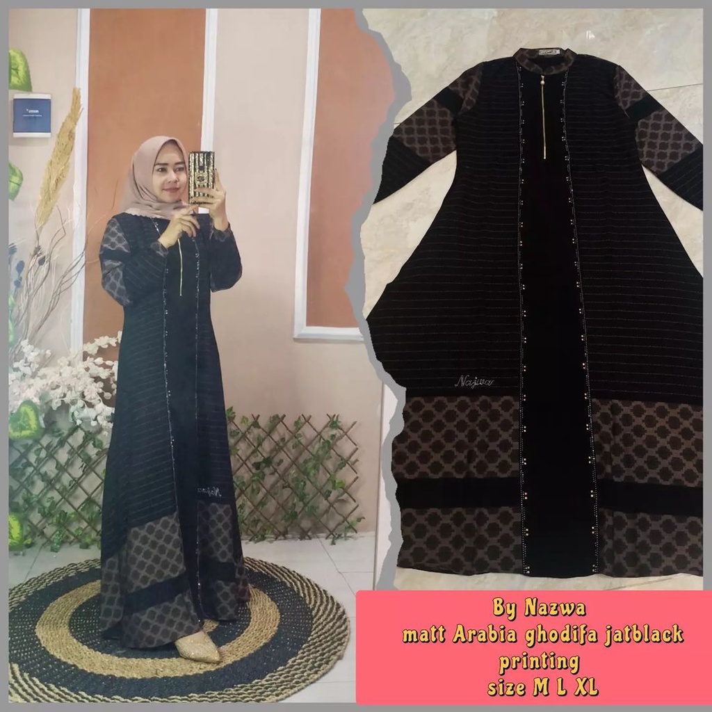 Abaya Hikmat KW Nazwa Original
