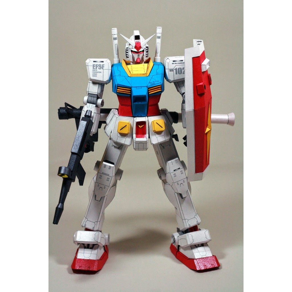 DIY Papercraft Gundam RX-78-2 Gundam Ver.2 Jasmine Paper