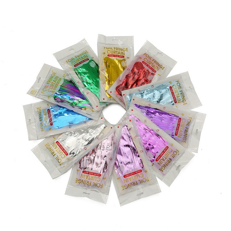 Curtain foil / tirai foil import /rumbai foil/tirai backdrop