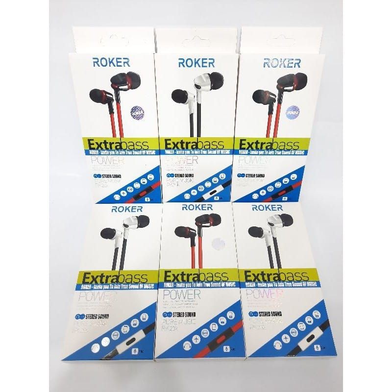 Handsfree Headset ROKER RK20K EXTRABASS Earphone ROKER RK20K EXTRA BASS
