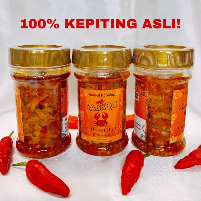 

sambal-aneka- sambal kepiting sabequ - pedas sedang -aneka-sambal.