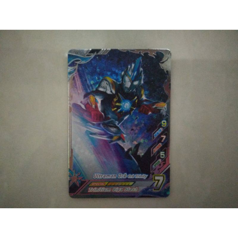 Ultraman Fusion Fight R/B Ver.1:  Super Rare (SR) Ultraman Orb (Orb Trinity) B1-014