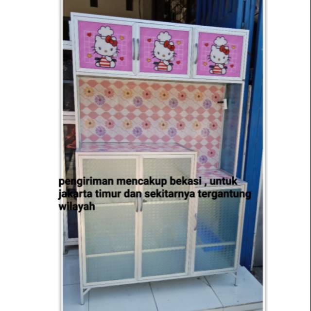 Rak piring 3 pintu karakter