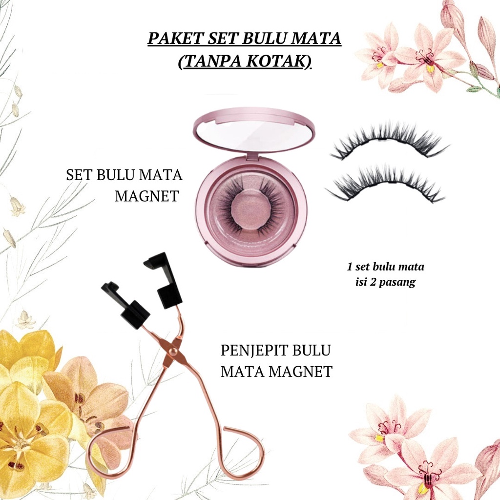 ✿ MADAME ✿ SET QUANTUM SOFT MAGNETIC EYELASH SET BULU MATA MAGNET QUANTUM