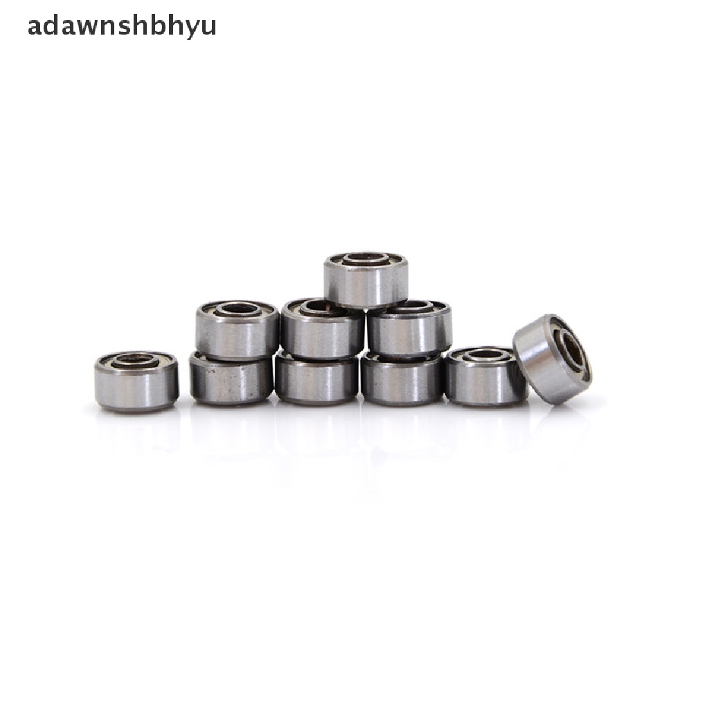 Adawnshbhyu 10pcs 693ZZ Baja Karbon Miniatur Bola Bantalan 3 * 8 * 4mm Ganda Terlindung Bearing