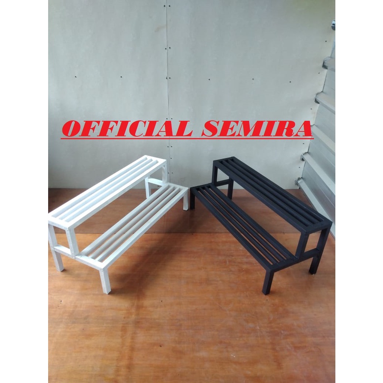 BAJA RINGAN HOLLOW 1 METER/RAK TANAMAN TINGKAT 2/RAK POT TANAMAN MINIMALIS/RAK SERBAGUNA/RAK