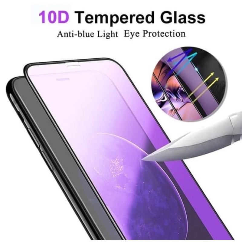 Tempered Glas Anti Radiasi Blue Light Full Screen VIVO Y11 Y12 Y15 Y17 Y19 Y20 Y30 Y50 Y91C Y91 Y95