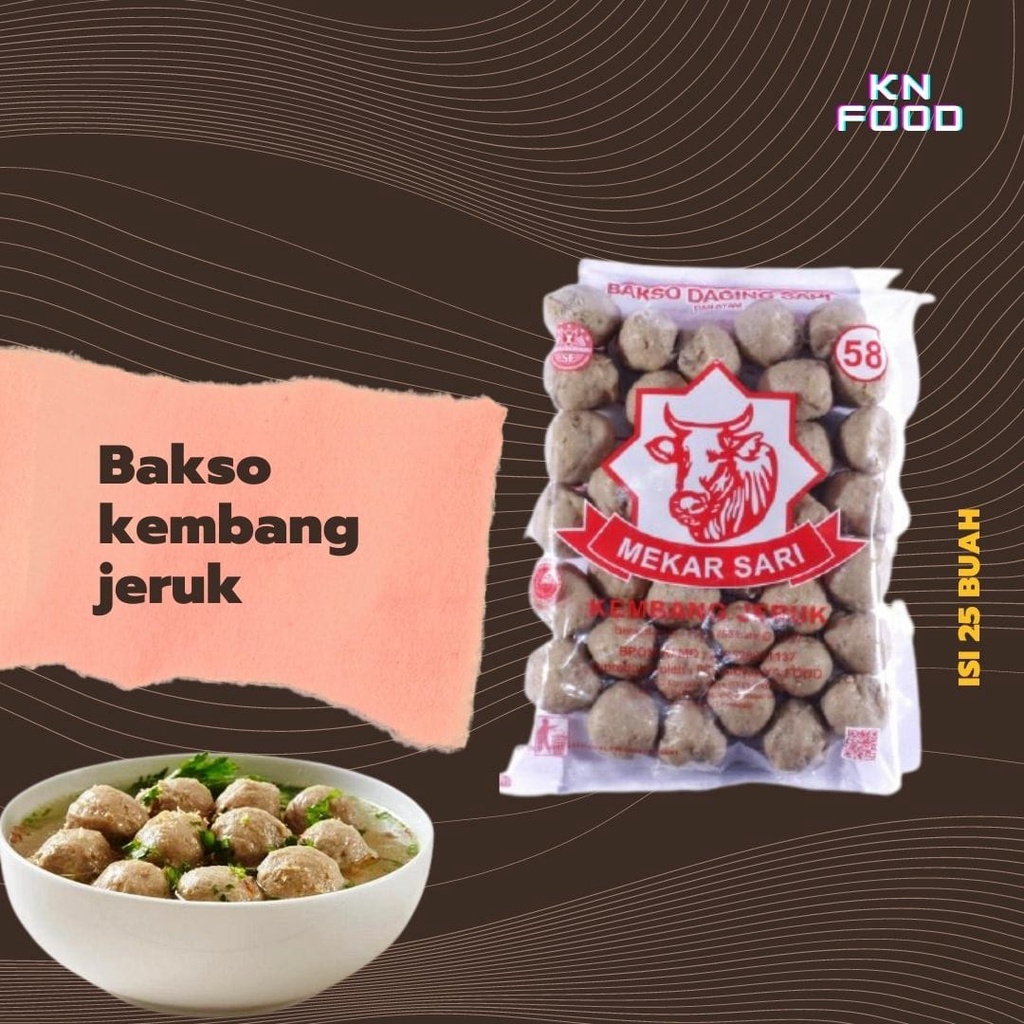 

Bakso Kembang Jeruk isi 25 murah enak .