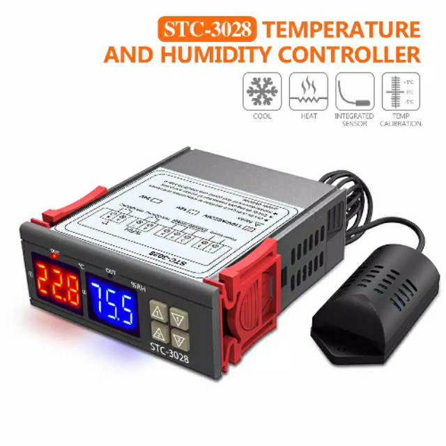 STC-3028 Thermostat Hygrostat Termperature Humidity Controller Tetas - 220 Volt AC