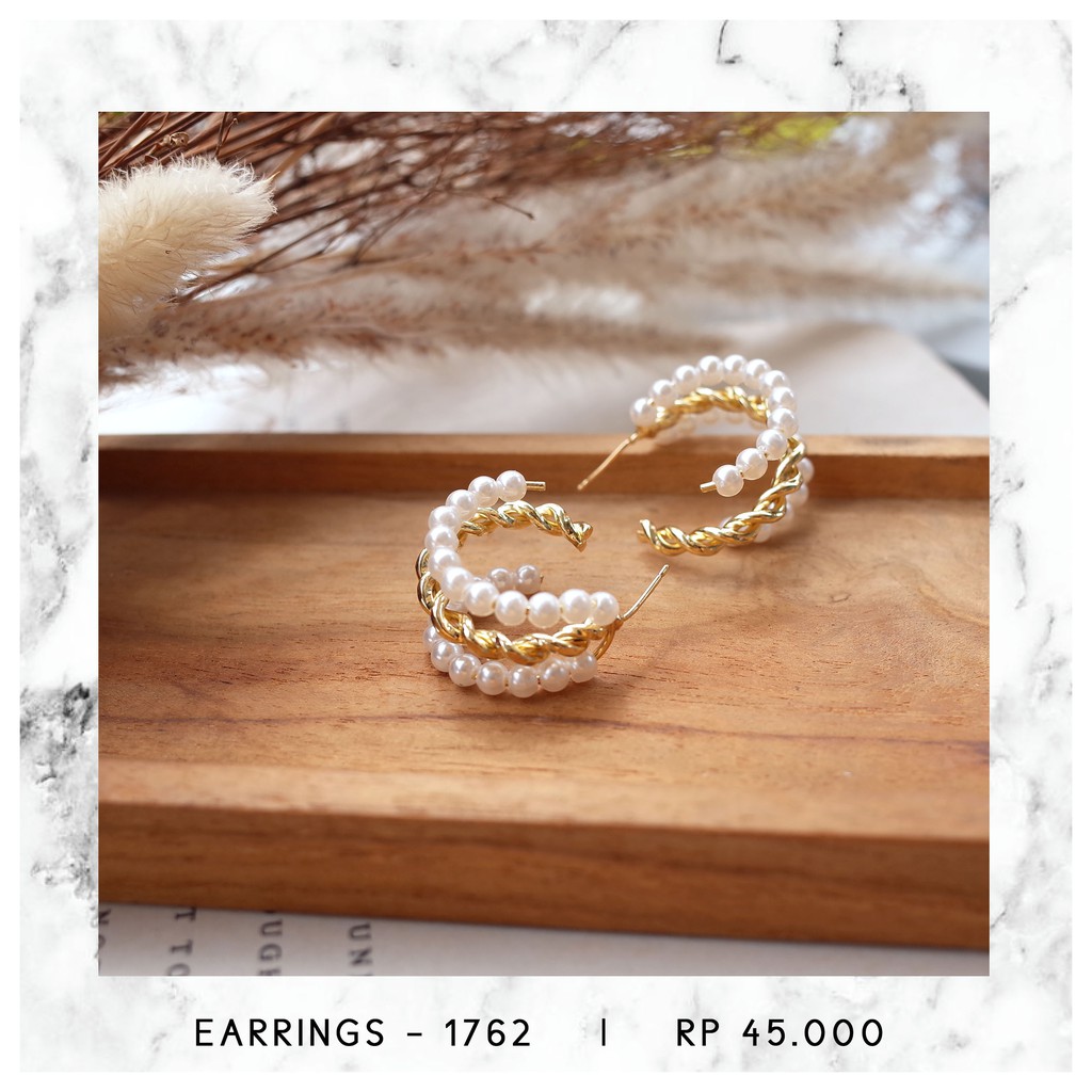 ANTING HOOPS MUTIARA - 1762