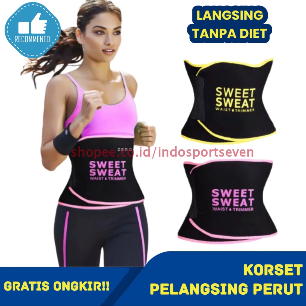 Korset Pelangsing Perut Buncit Pria Wanita Hot Shapers  Korset Perekat Pengecil Perut Olahraga Origi