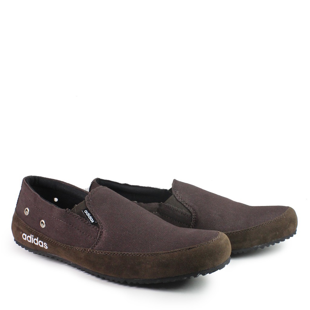 SEPATU SLOP PRIA TERMURAH ADIDAS MASTER CASUAL SLIP ON KULIAH KERJA KANTOR SANTAI FORMAL BISA COD