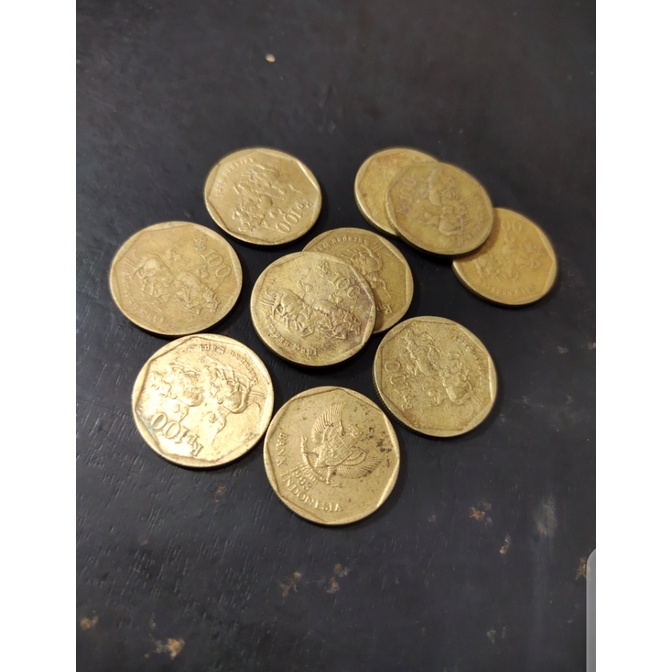 Mahar Nikah Koleksi Uang Logam Rp 100 Karapan Sapi (Duit Kuno/Jadul/Lawas/Lama)