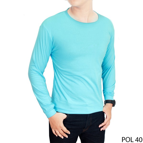 Kaos Polos Panjang Katun - Banyak Pilihan Warna POL (COMB)