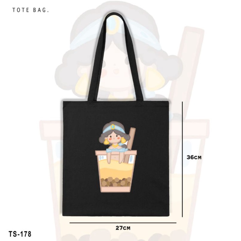 TOTE BAG KANVAS ALL PRINCESS BUBBLE