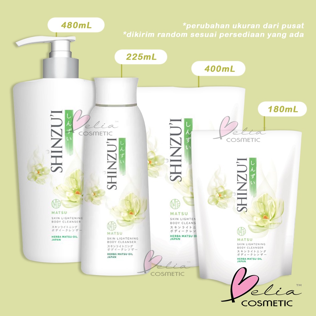 ❤ BELIA ❤ SHINZUI Lightening Body Cleanser | Sabun Cair Shinzu'i | Body Wash 480ml 400ml 225ml 180ml