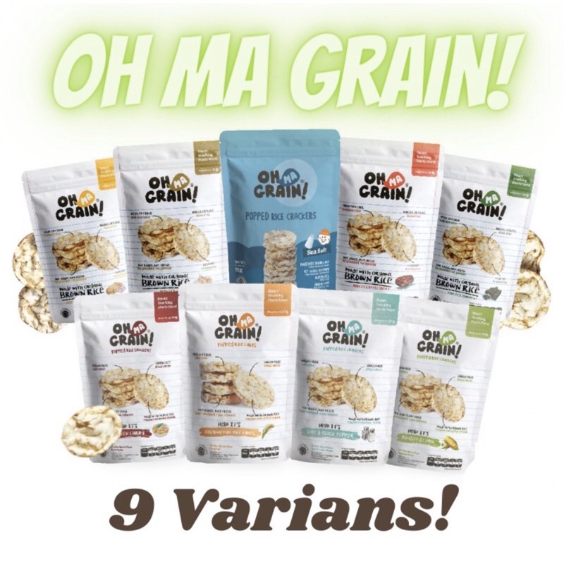 

TERMURAH OH MA GRAIN OHMAGRAIN!! Keripik Beras Cemilan Sehat Organics Organik