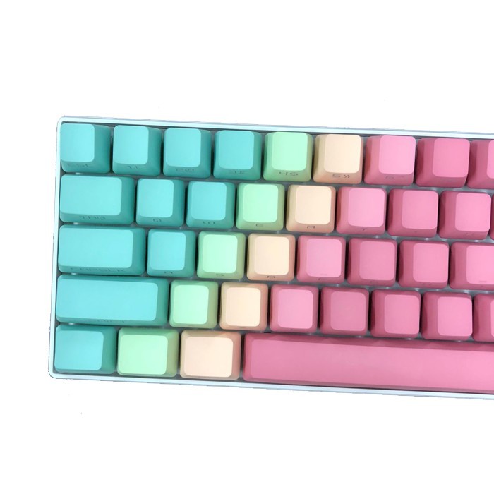 ALCHA KEYCAPS GRADIENT PASTEL PBT DOUBLE SHOT SIDE LETTERS