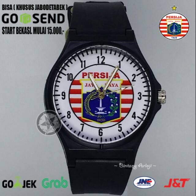 JAM TANGAN PERSIJA ANTI AIR (+BOX JAM BB &amp; +BATREI CADANGAN)