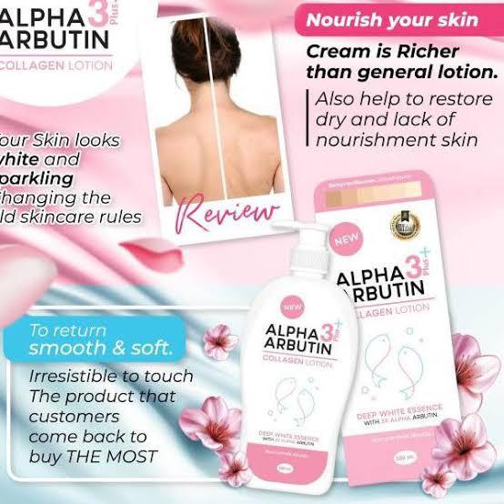 ALPHA ARBUTIN 3 PLUS+ Lotion BPOM / Collagen Whitening Lotion