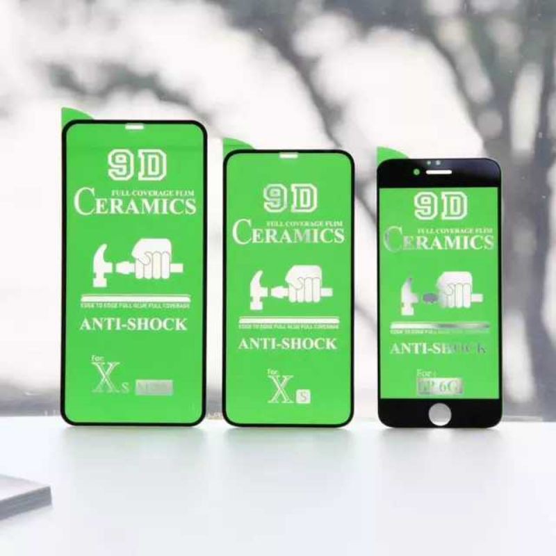 [ANTI PECAH] Tempered Glass CERAMICS FULL SCREEN Iphone X/XR/XS max/11 pro max/7/8 plus/6/6s plus 9D