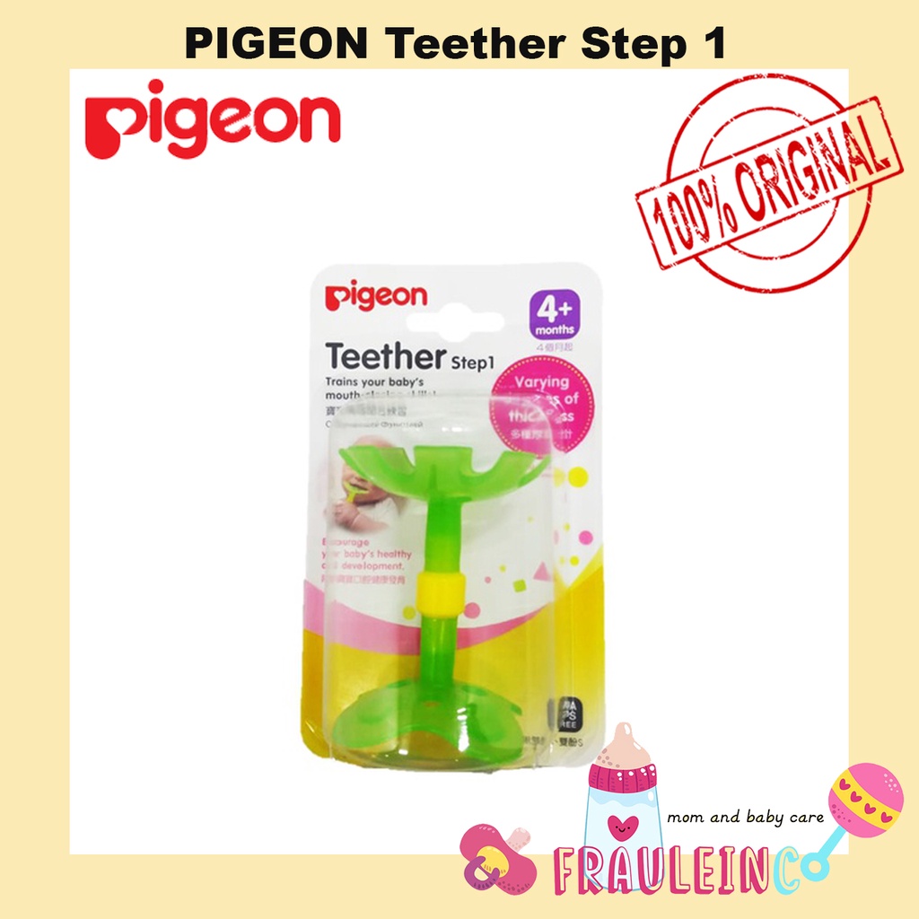 *FRAULEINCO* PIGEON Teether Fruit | Gigitan Bayi / Teether step 1 step 2