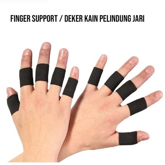 Finger Support / Deker Kain Pelindung 10 Jari Tangan / Deker Jari - ONLOOK