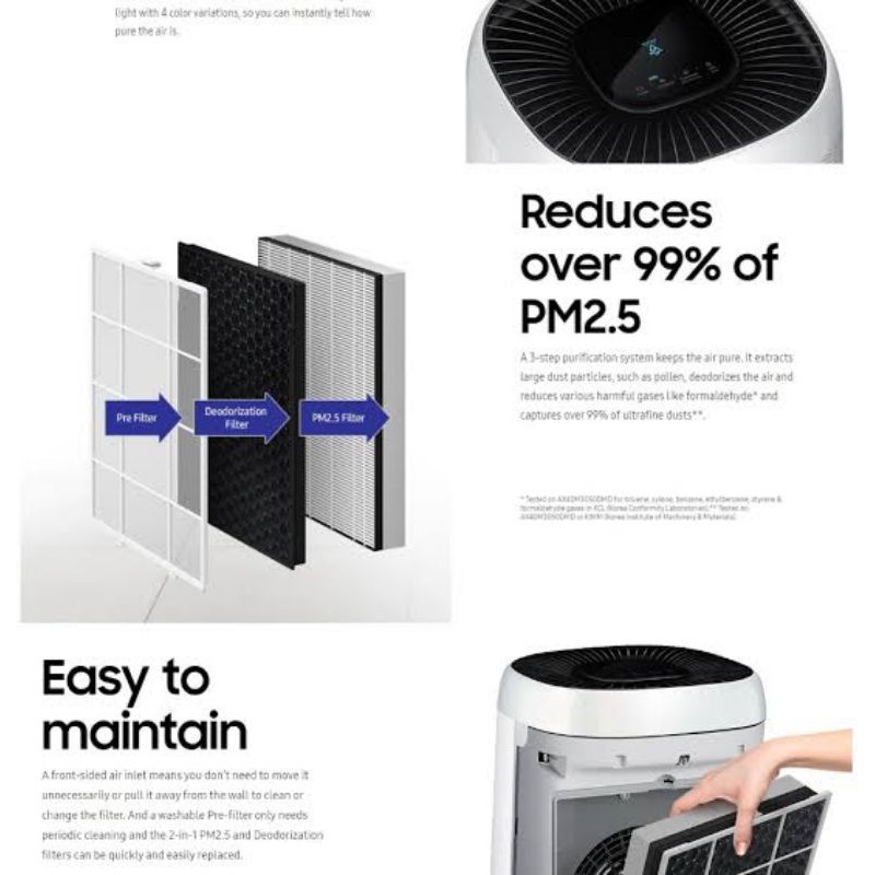 AIR PURIFIER SAMSUNG AX34R3020WW/SE 34M2